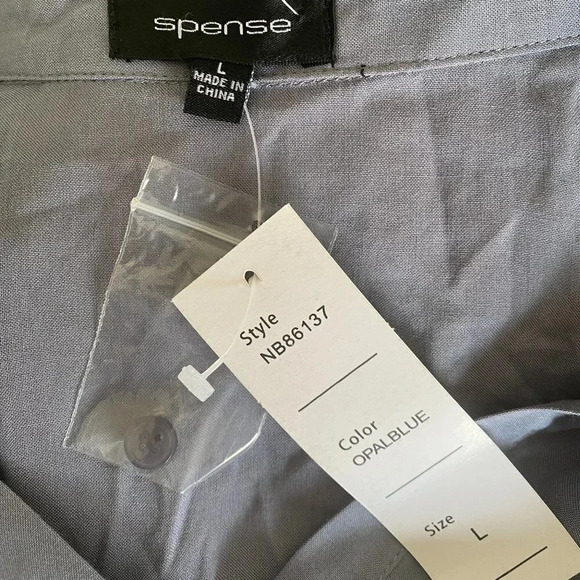 Spense Women's Sleeveless Blouse Opal Blue Size L New with tags - Picture 4 of 5